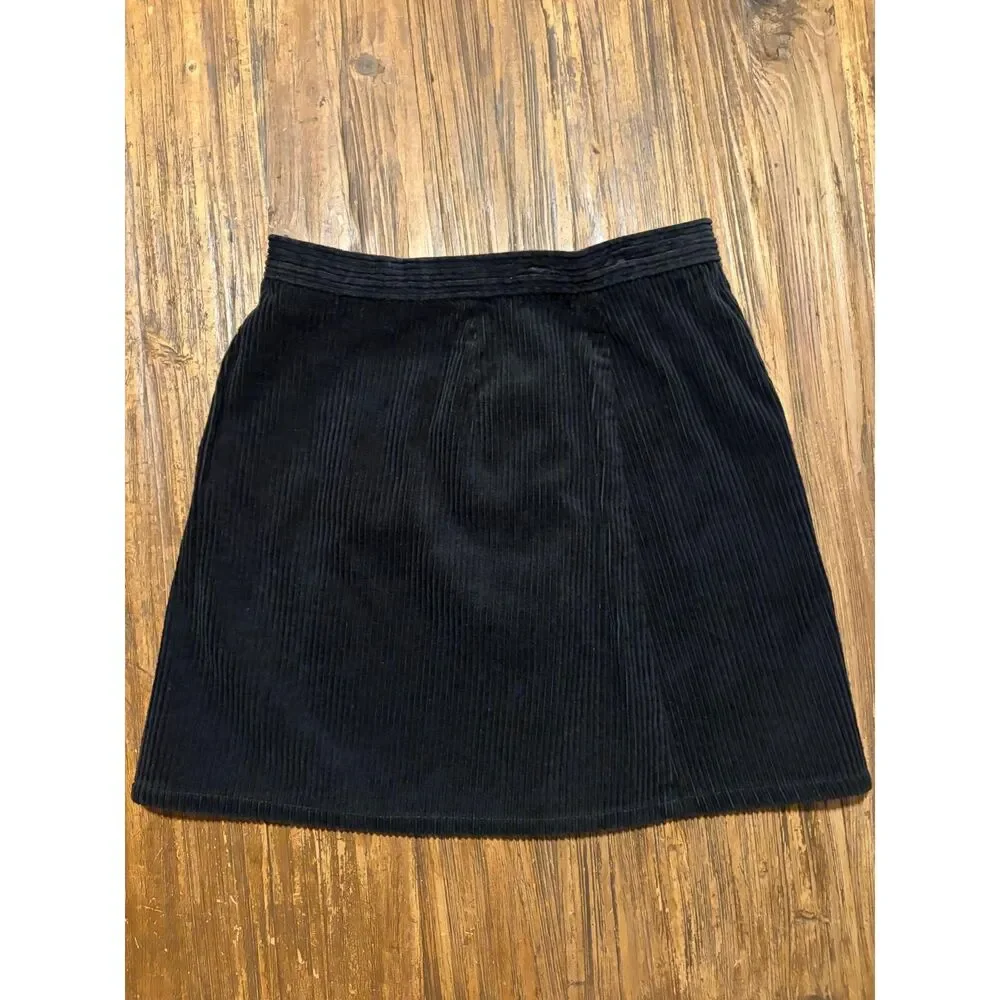 The Limited Vintage Corduroy Button-Down Utility Mini Skirt 4